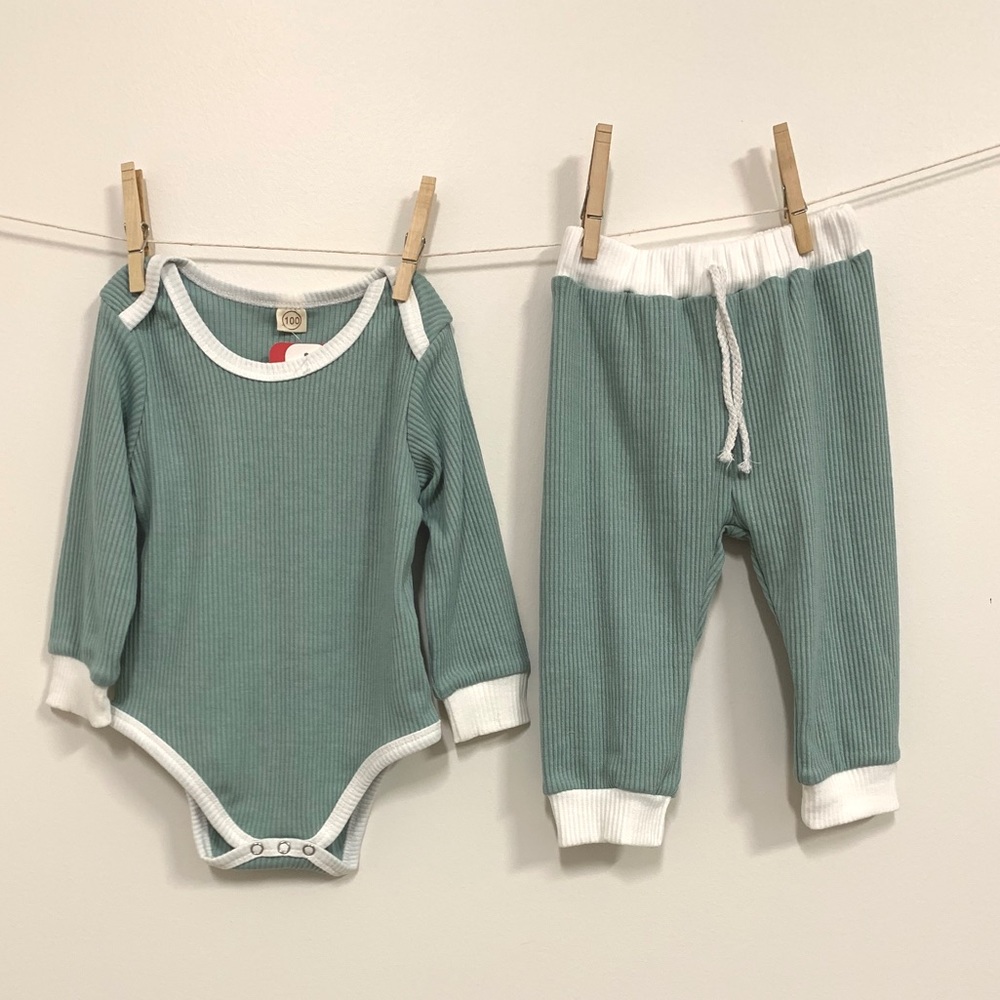 Ribbed Cotton Two-piece Set 9-12 Months